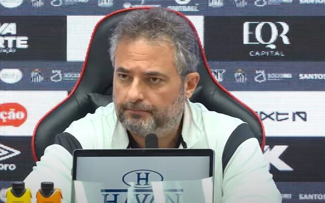 Mattos pede perdão à torcida do Santos por goleada: ‘Estou envergonhado’