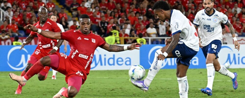 Bahia perde para o América de Cali e cai na Sul-Americana