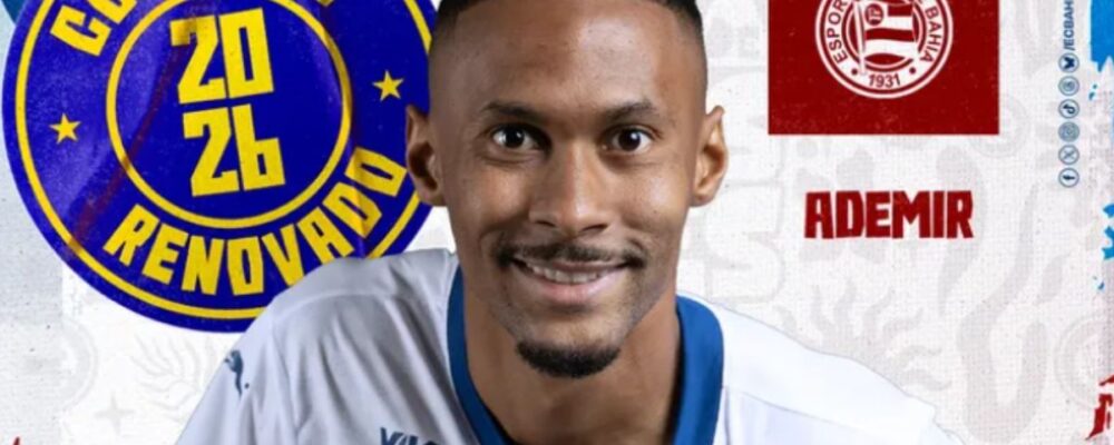 Ex-América e Atlético, atacante Ademir renova com o Bahia