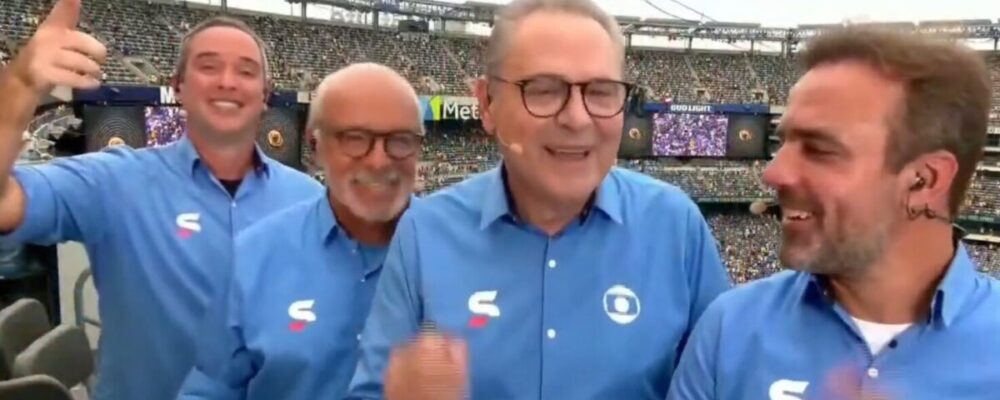 Equipe da Globo viraliza ao dançar hit do Mundial após eliminação do Fluminense