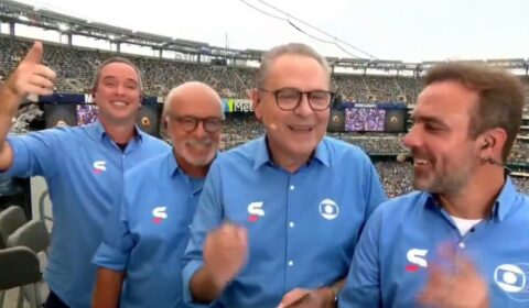Equipe da Globo viraliza ao dançar hit do Mundial após eliminação do Fluminense