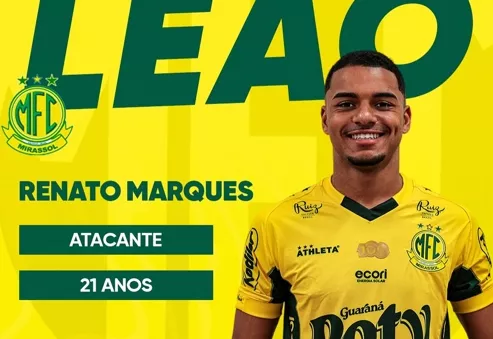 Mirassol acerta empréstimo de Renato Marques, do América-MG