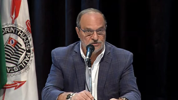 Romeu Tuma Jr., presidente do Corinthians (foto: Reprodução/Corinthians TV)