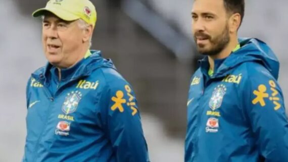 Carlo e Davide Ancelotti (foto: Rafael Ribeiro/CBF)
