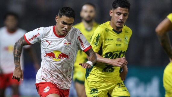 Lance do jogo entre Bragantino e Mirassol pelo Campeonato Brasileiro (foto: Ari Ferreira/Bragantino)