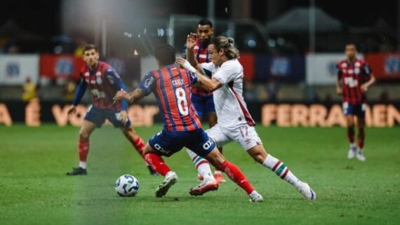 Atacante lamentou chance perdida cara a cara com o goleiro adversário (foto: Foto: Letícia Martins/EC Bahia)