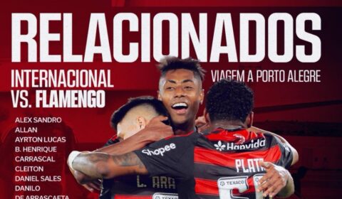 Com Arrascaeta, Filipe Luís define relacionados para jogo do Flamengo x Internacional