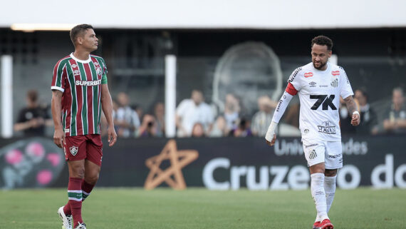 Thiago Silva e Neymar (foto: Marcelo Gonçalves/Fluminense)