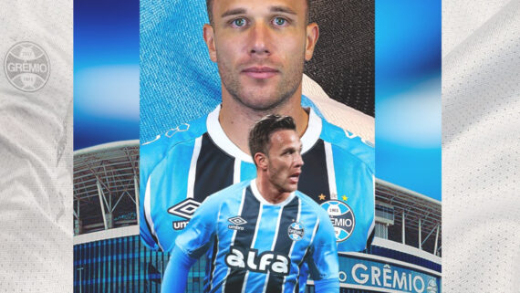 Arthur voltou ao Grêmio após sete anos (foto: Divulgação/Grêmio)