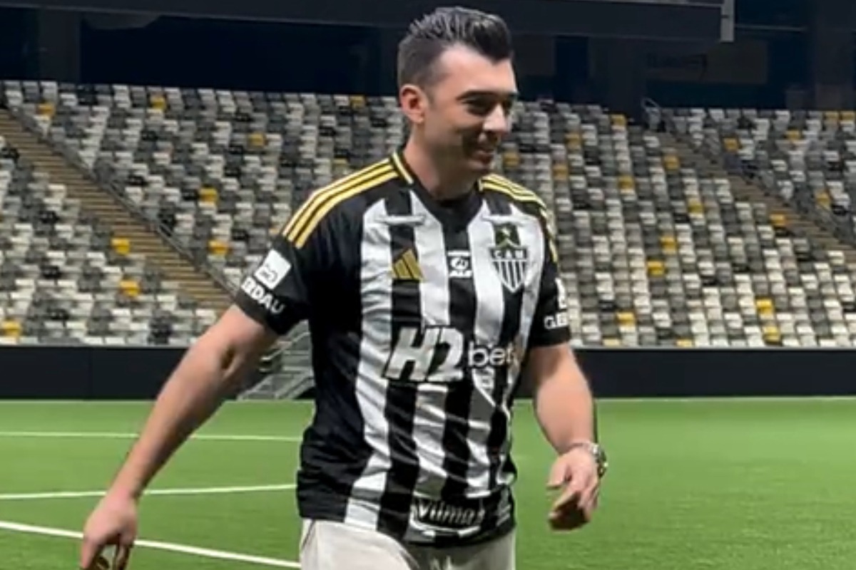 Jesús Dátolo, ex-jogador do Atlético, na Arena MRV - (foto: Reprodução)