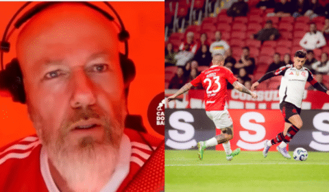 Influenciador do Internacional surta com derrota para o Flamengo: “São burros?”