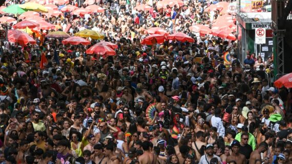 Festa de carnaval em Belo Horizonte (foto: Leandro Couri/EM/D.A)