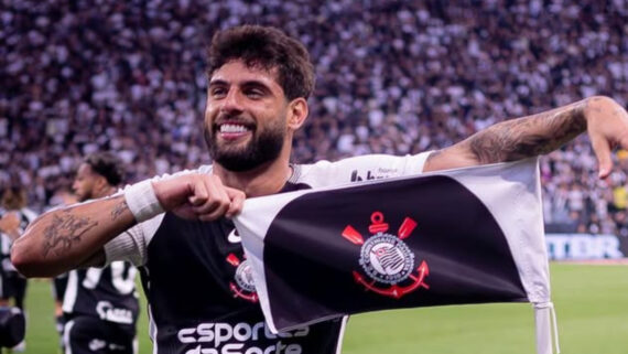 Yuri Alberto comemora gol pelo Corinthians (foto: Divulgação/Corinthians)