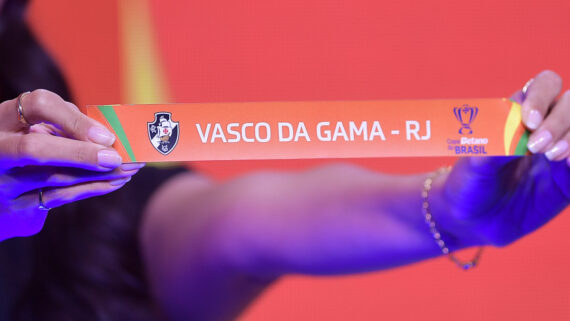 Vasco no sorteio da Copa do Brasil (foto: Staff Images/CBF)