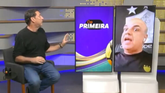 PVC e Yuri Romão discutiram durante o programa De Primeira (foto: Reprodução)