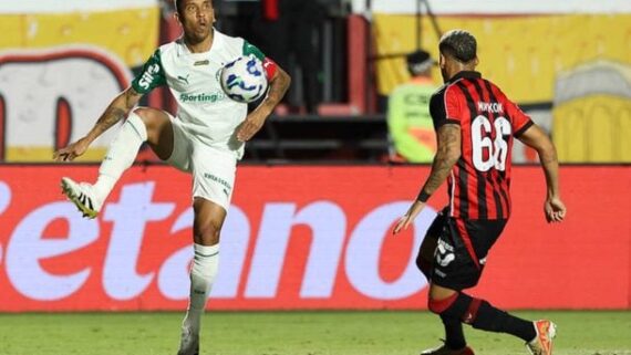 Palmeiras reage e consegue buscar empate contra o Vitória, em Salvador (foto: Foto: Cesar Greco/Palmeiras)