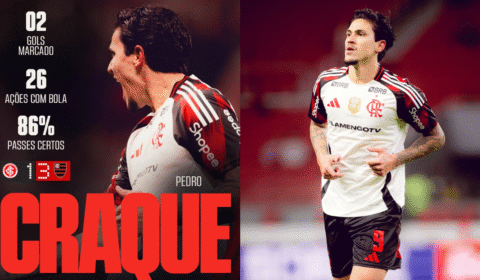 Pedro é eleito ‘Craque da Torcida’ após vitória do Flamengo