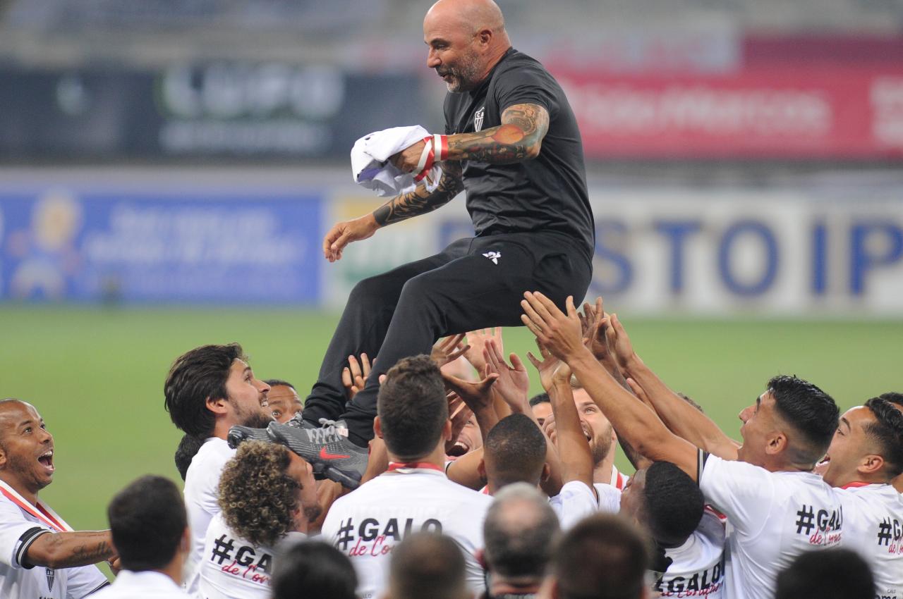 Sampaoli conquistou o Campeonato Mineiro de 2020 pelo Atlético - (foto: Alexandre Guzanshe/EM/D.A Press)
