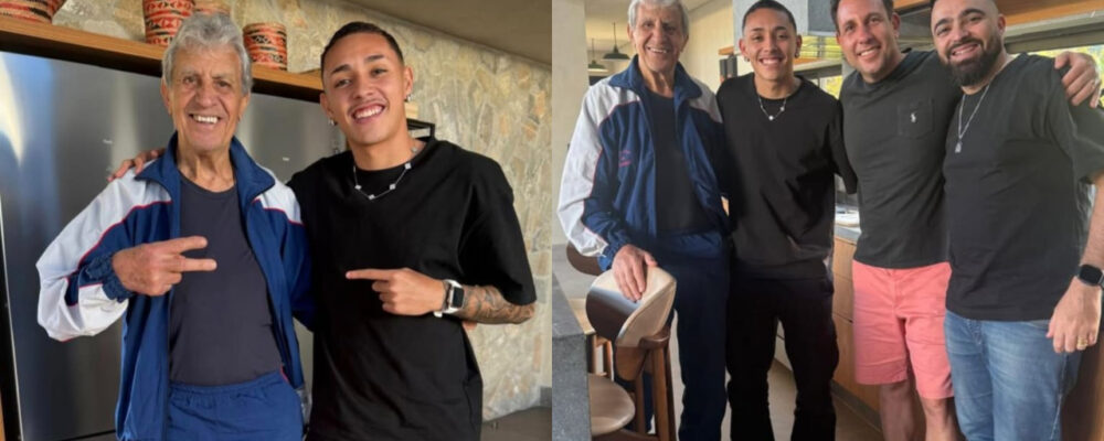 Reforço do Cruzeiro se emociona ao conhecer Piazza: ‘Lenda’