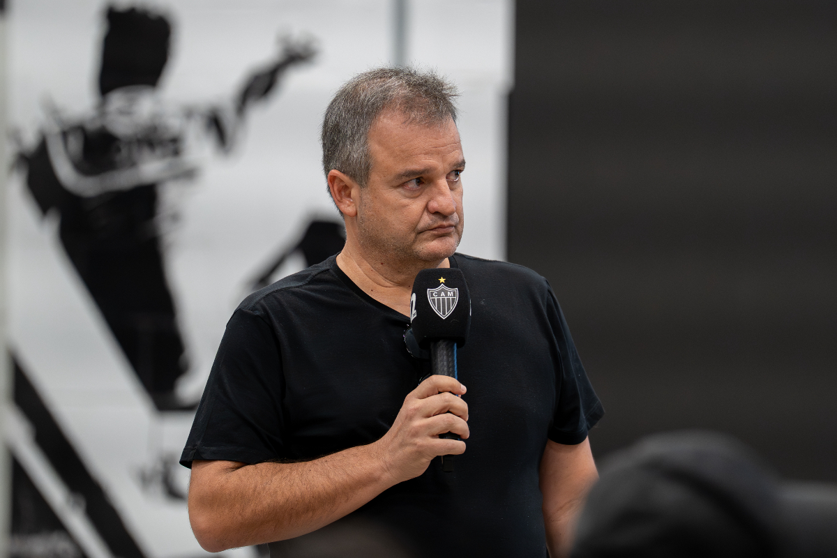 Domênico Bhering, diretor de comunicação do Atlético - (foto: Daniela Veiga / Atlético) Domênico Bhering, diretor de comunicação do Atlético - (foto: Daniela Veiga / Atlético)