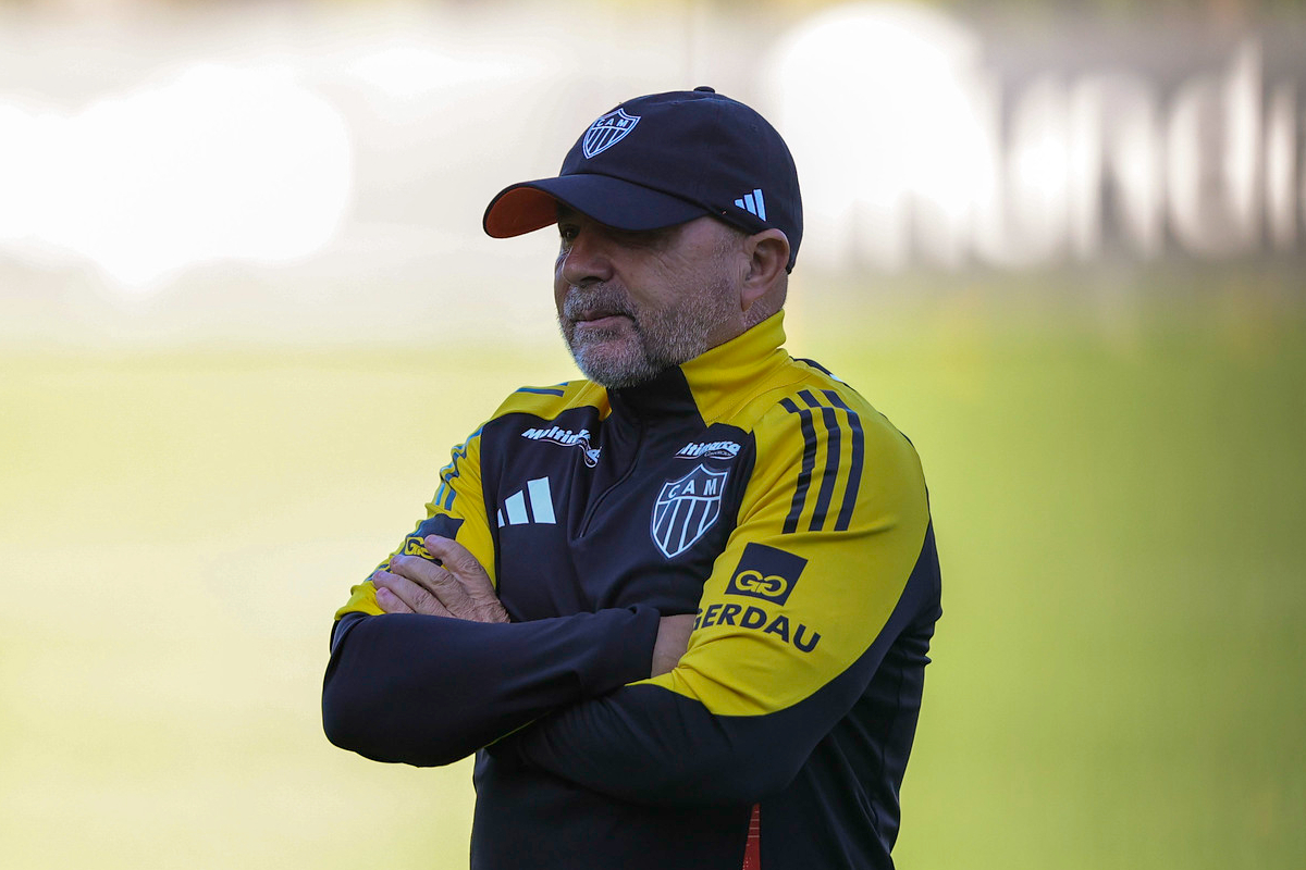 Sampaoli, novo técnico do Atlético - (foto: Pedro Souza/Atlético)