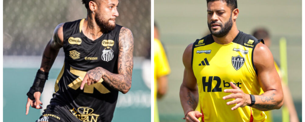 Hulk x Neymar: quem tem melhor média de gols antes de Atlético x Santos?
