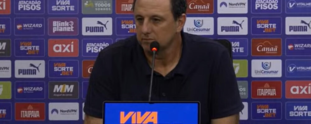 Rogério Ceni vê placar injusto em Bahia x Cruzeiro: ‘Dominamos o jogo’