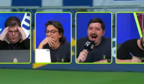 Casimiro vai à loucura com golaço do Cruzeiro sobre o Bragantino; veja reação