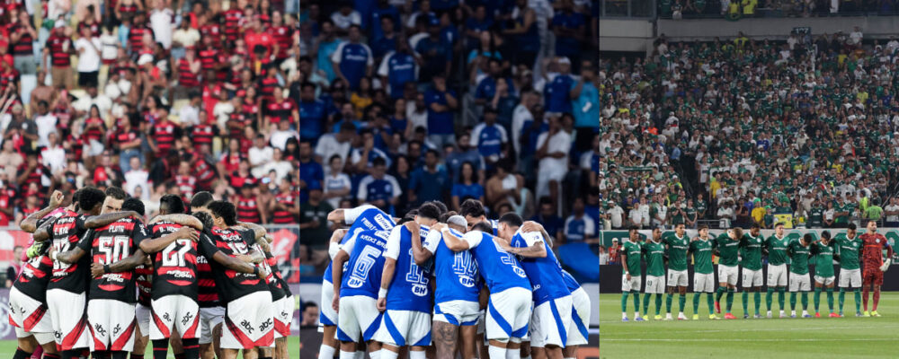 Flamengo, Cruzeiro e Palmeiras: compare sequências dos favoritos ao título do Brasileiro