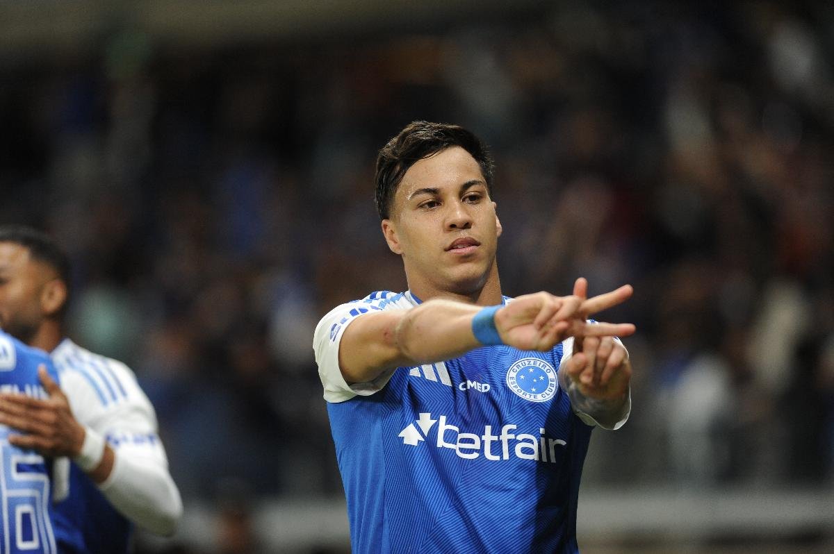 Kaio Jorge, destaque do Cruzeiro em 2025 (foto: Alexandre Guzanshe/EM D.A Press)