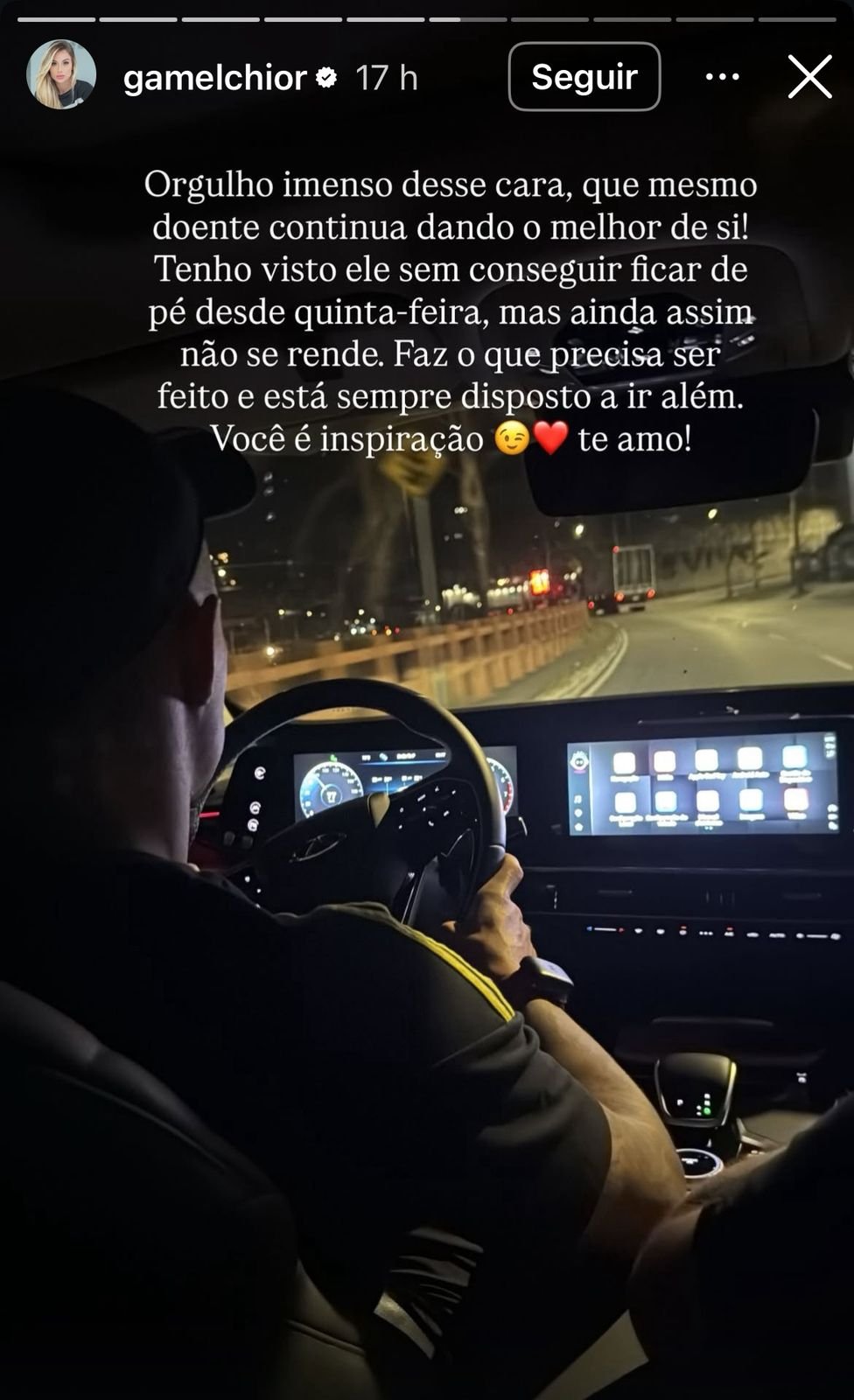 Esposa de Arana valorizou esforço de jogador do Atlético - (foto: Reprodução/Instagram/Gabriela Melchior)