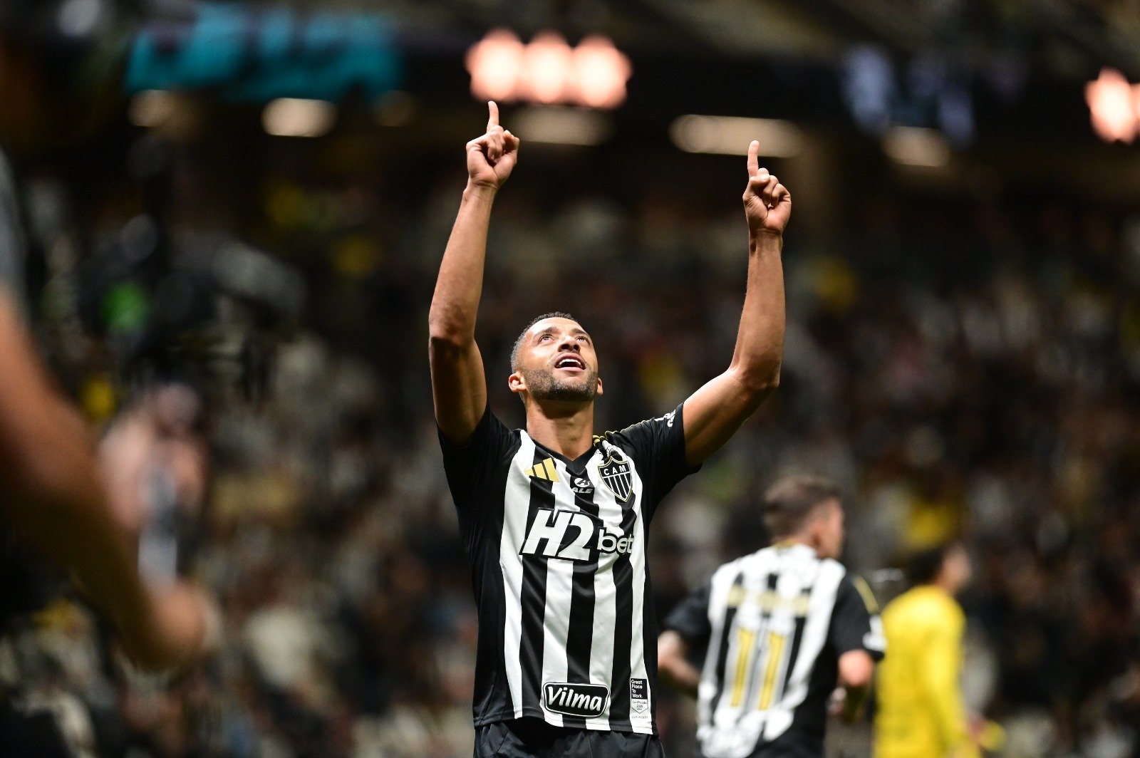 Vitor Hugo comemora segundo gol pelo Atlético - e o primeiro na Arena MRV - (foto: Leandro Couri/EM/D.A. Press) Vitor Hugo comemora segundo gol pelo Atlético - e o primeiro na Arena MRV - (foto: Leandro Couri/EM/D.A. Press)