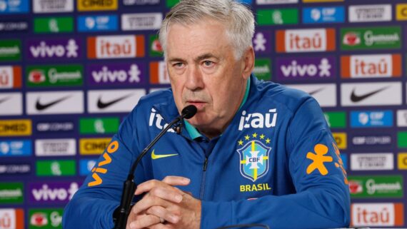 Carlo Ancelotti, técnico da Seleção Brasileira (foto: Rafael Ribeiro/CBF)
