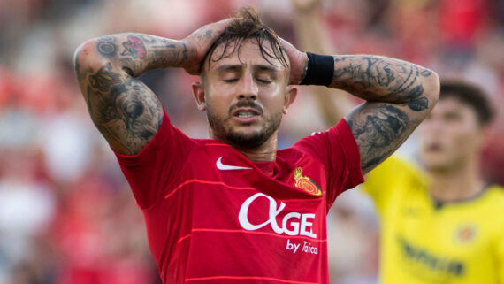 Pablo Maffeo, lateral-direito do Mallorca (foto: JAIME REINA / AFP)