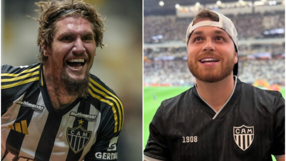 Montagem com imagens de Pedro Souza/Atlético e Instagram/Gustavo Tubarão (foto: Montagem com imagens de Pedro Souza/Atlético e Instagram/Gustavo Tubarão)