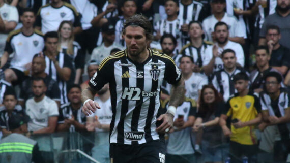 Lyanco durante Atlético x Santos (foto: Edesio Ferreira/EM/DA.Press)