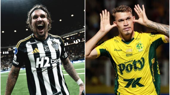 Atlético e Mirassol medirão forças pela 25ª rodada do Campeonato Brasileiro (foto: Montagem com imagens de Pedro Souza/Atlético e JP Pinheiro/Mirassol)