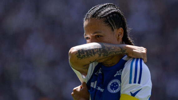 Byanca Brasil, atacante do Cruzeiro, durante duelo com o Corinthians, pela final do Brasileiro Feminino (foto: Staff Images Woman/CBF)