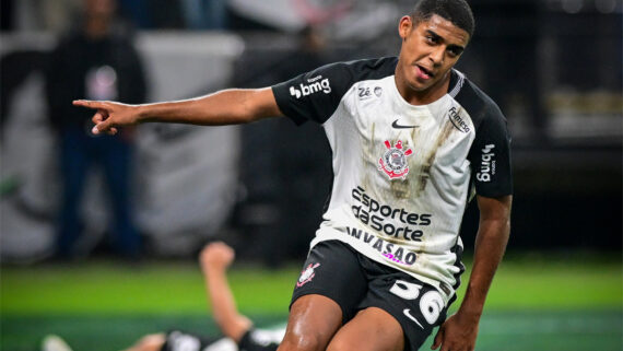 Gui Negão fez o segundo gol do Corinthians contra o Athletico-PR (foto: Diego Soares/Ag. Paulistão)