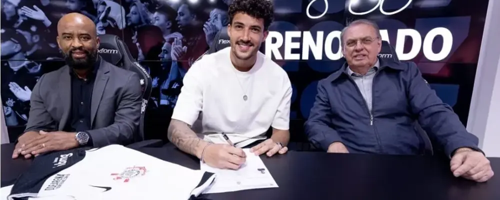 Corinthians renova com Gustavo Henrique até 2027 e joia assina até 2029