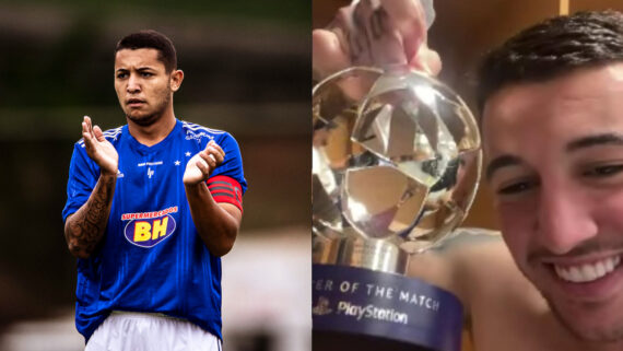 Pedro Bicalho, ex-volante do Cruzeiro (foto: Pedro Vale/Cruzeiro e reprodução/Instagram)