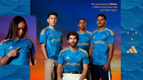 Cruzeiro lançou a terceira camisa para a temporada 2025 (foto: Divulgação/Cruzeiro)