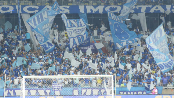 Torcida do Cruzeiro no Mineirão (foto: Edesio Ferreira/EM/D.A Press)