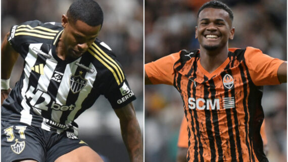 Júnior Santos foi contratação mais cara da história do Atlético, enquanto Alisson entrou para lista de maiores vendas (foto: Montagem com imagens de Ramon Lisboa/EM/D.A. Press e Shakhtar Donetsk)