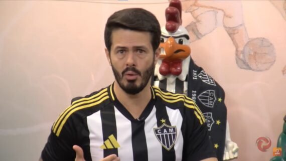 Fael Lima no Alterosa Esporte desta quinta-feira (17/4) (foto: Reprodução/YouTube/Alterosa Esporte)