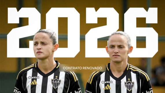 Káren e Kélen tiveram os vínculos renovados junto ao Atlético (foto: Divulgação/Atlético)