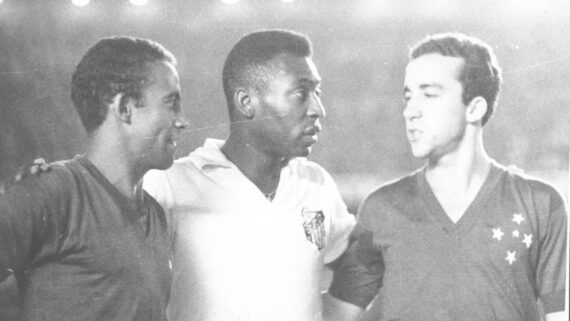 Dirceu Lopes, Pelé e Tostão (foto: Arquivo Estado de Minas)