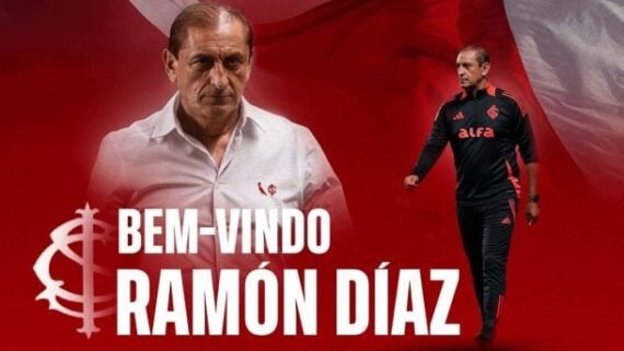 Ramón Díaz é o novo comandante do Inter (foto: Reprodução)
