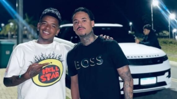 Keny Arroyo e o amigo Gustavo Campos (foto: Reprodução)