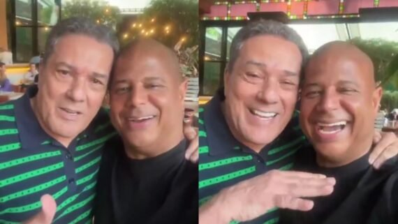 Marcelinho Carioca e Vanderlei Luxemburgo (foto: Reprodução)